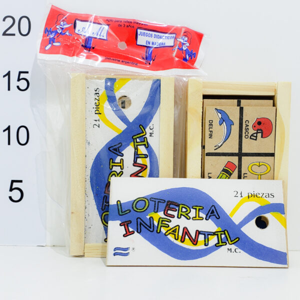 Lotería Infantil En Estuche Madera