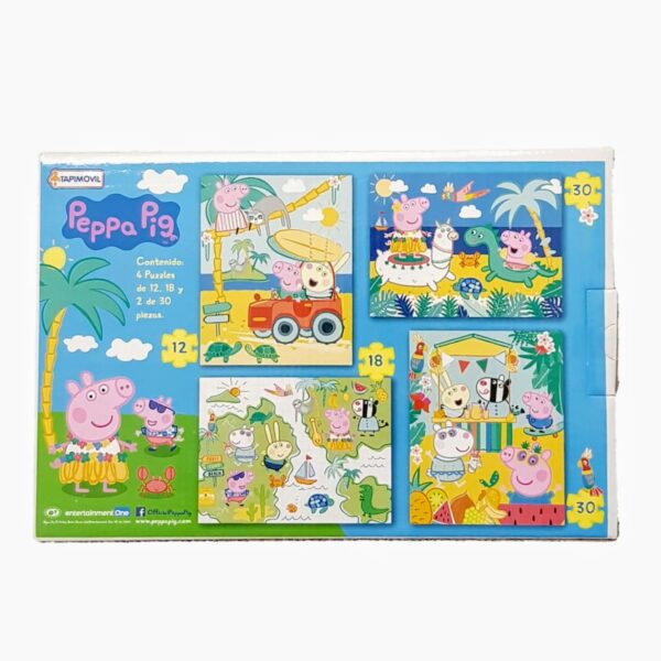 Rompecabezas de Peppa x4 - Imagen 3