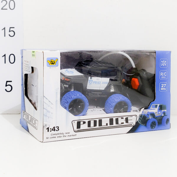 Auto Control Remoto 1:43 Policía Con Luz