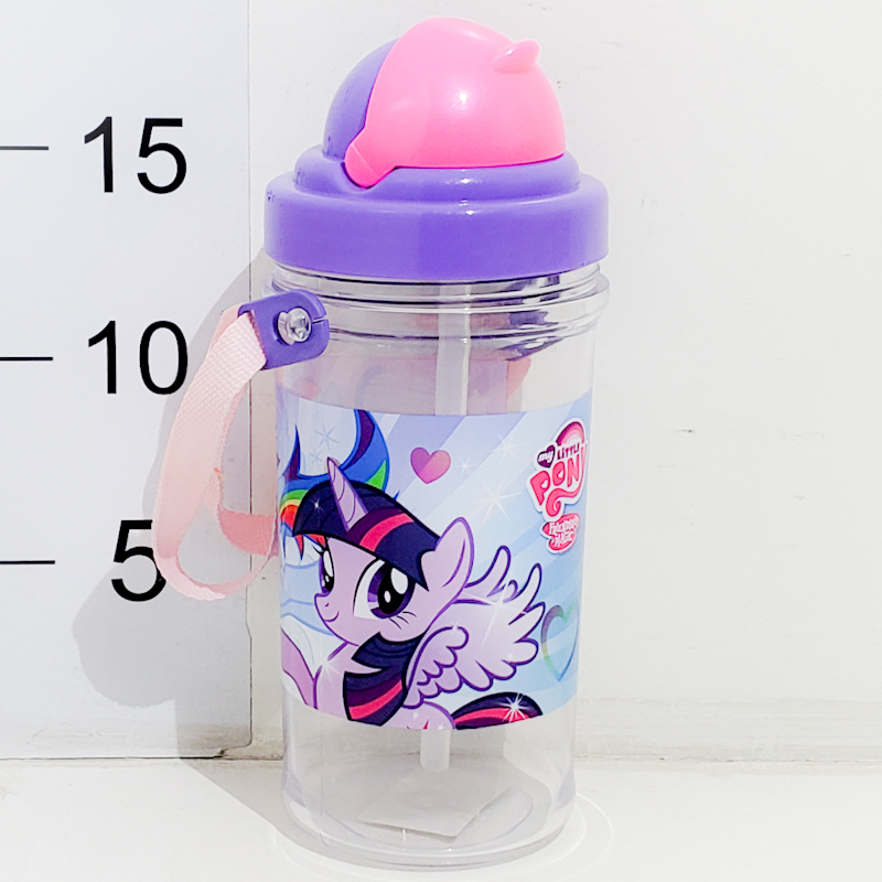 Vaso Con Tapa, Sorbete Y Correa - My Little Pony