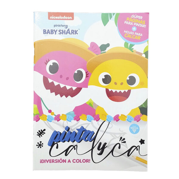 Libro Pinta y Calca Baby Shark