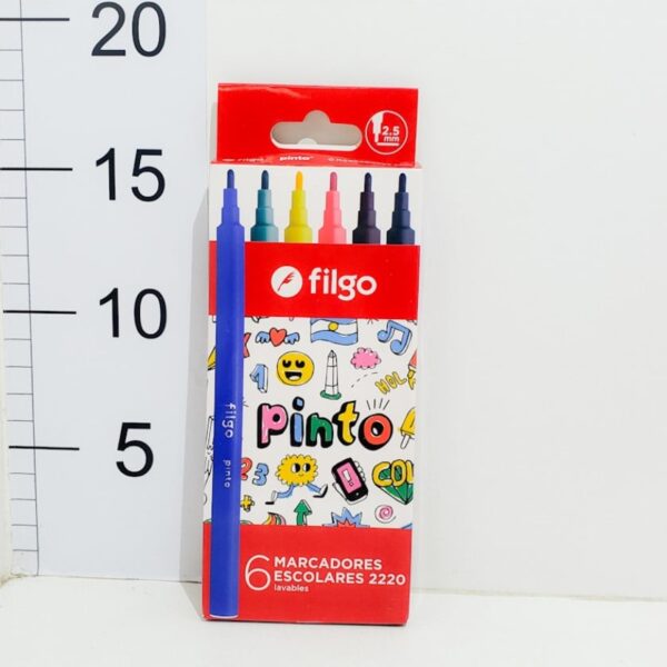Marcador filgo fino x6p