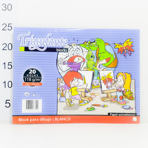Block Dibujo Blanco X 20 Hojas - Triunfante