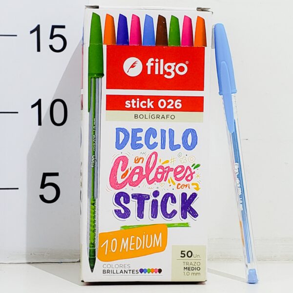 Lap A Boligrafo C/tapa Filgo Stick 026 Brillantew 1mm X1pcs