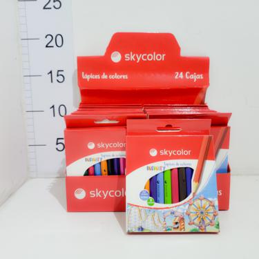 Lápiz Corto Skycolor X 12 Unids Infinity