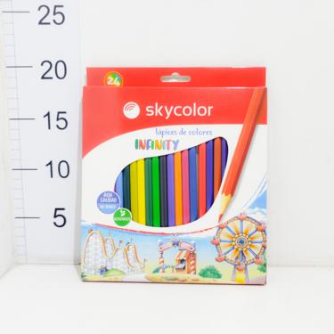 Lápiz Largo Skycolor X 24 Unids Infinity