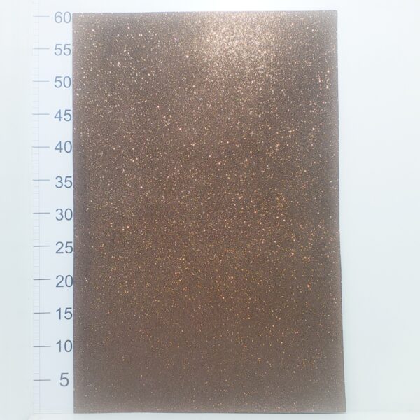 Goma Eva Glitter 42cn X 56cm Marron