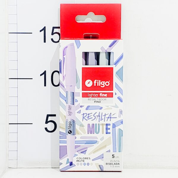 Lap.resaltador Filgo Lighter Fino Colores Mute X5u