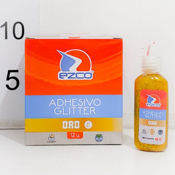 Adhesivo Vinilico Ezco Glitter Oro 21g