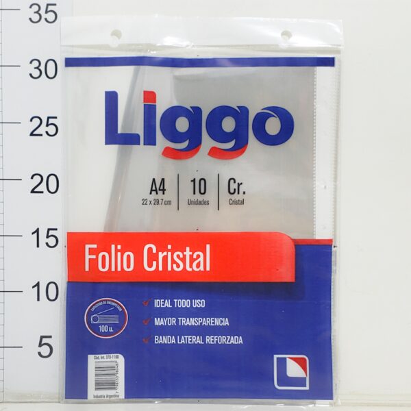 Folio Polipropileno Liggo A4 X10un