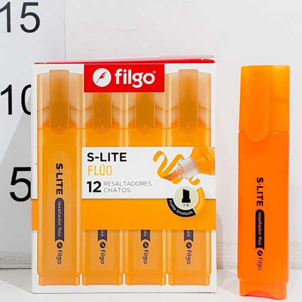 RESALTADOR FILGO S-LITE FLUO CHATO NARANJA