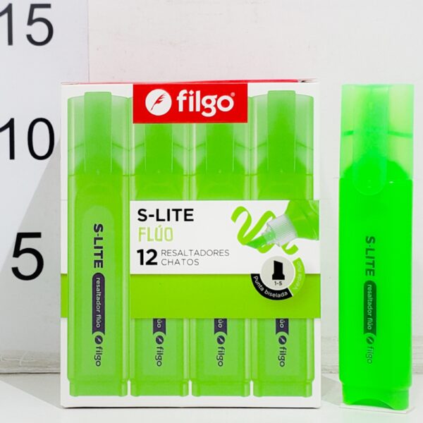 RESALTADOR FILGO S-LITE FLUO CHATO VERDE