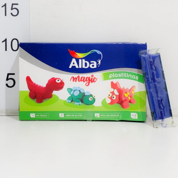 Plastilina Alba Barra X 20 Gr - azul