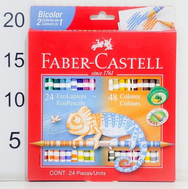 LAP.DE COLOR FABER CASTELL BICOLOR X24