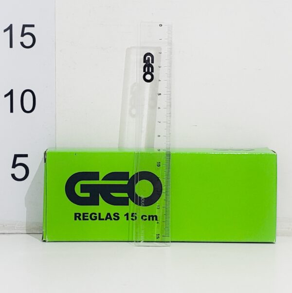 REGLA ACRILICA GEO 15CM