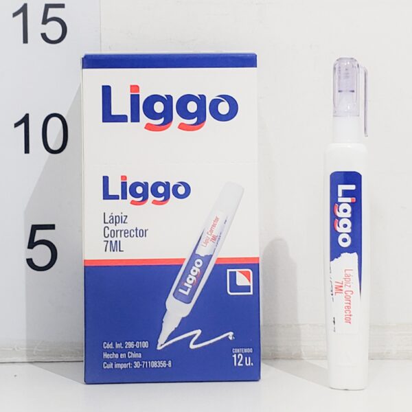 CORRECTOR LAPIZ LIGGO 7ML x unidad