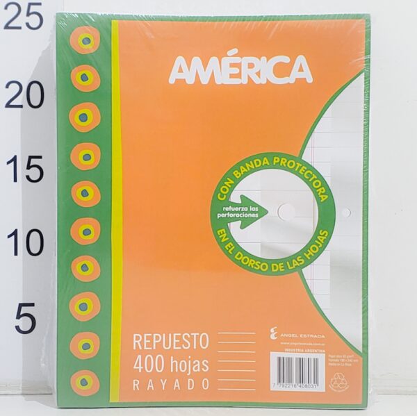 Repuesto America C/banda 400hoja Rayado