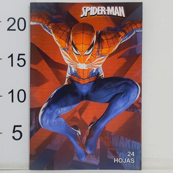 Cuaderno T/flexible Personaje 24hoja Rayadas SPIDER-MAN