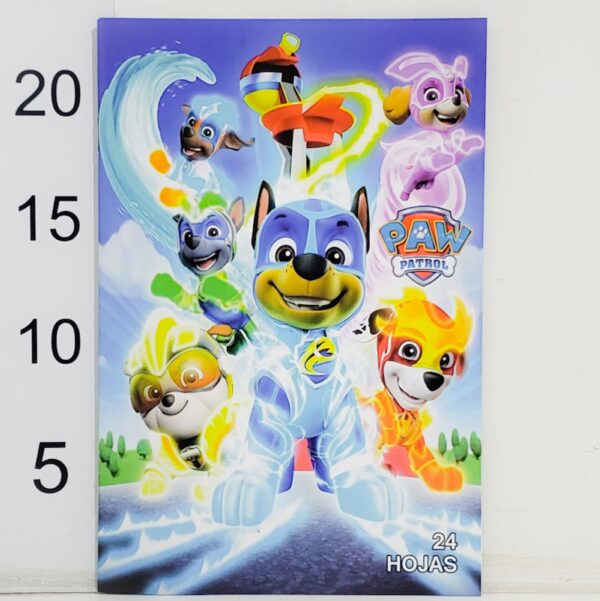 Cuaderno T/flexible Personaje 24hoja Rayadas PAW PATROL