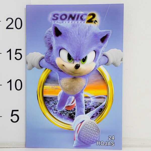 Cuaderno T/flexible Personaje 24hoja Rayadas SONIC