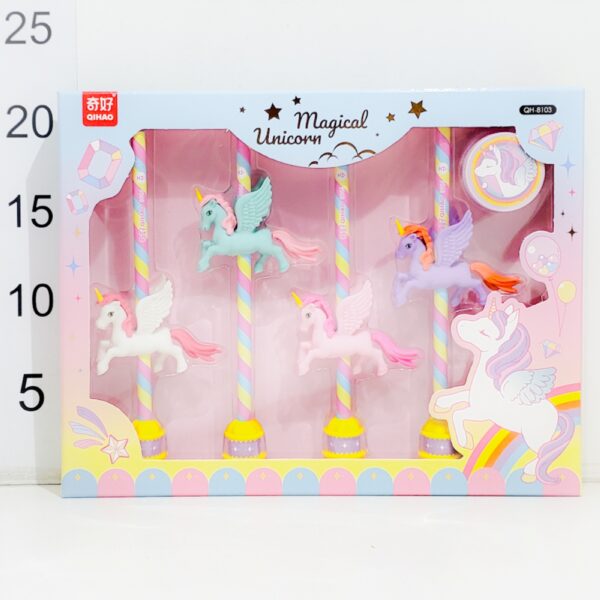 Set Escolar Unicornio En Caja