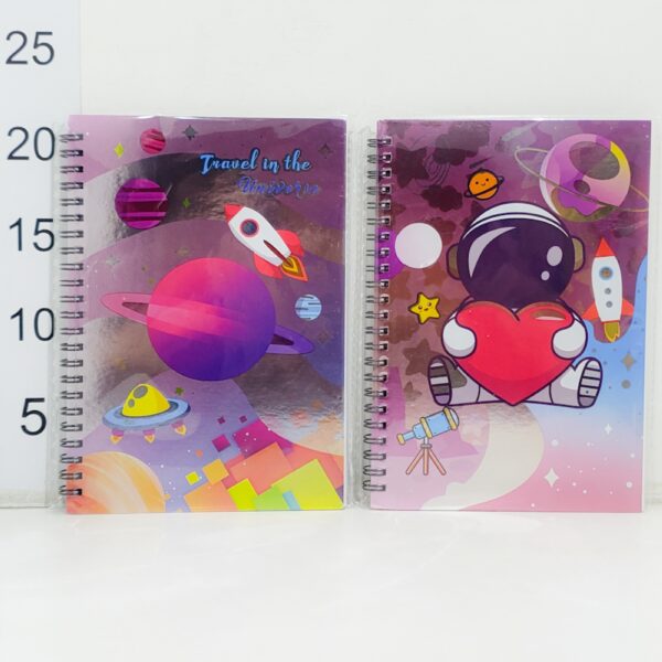 Cuaderno Metalizado Espacial 80hoja Rayada