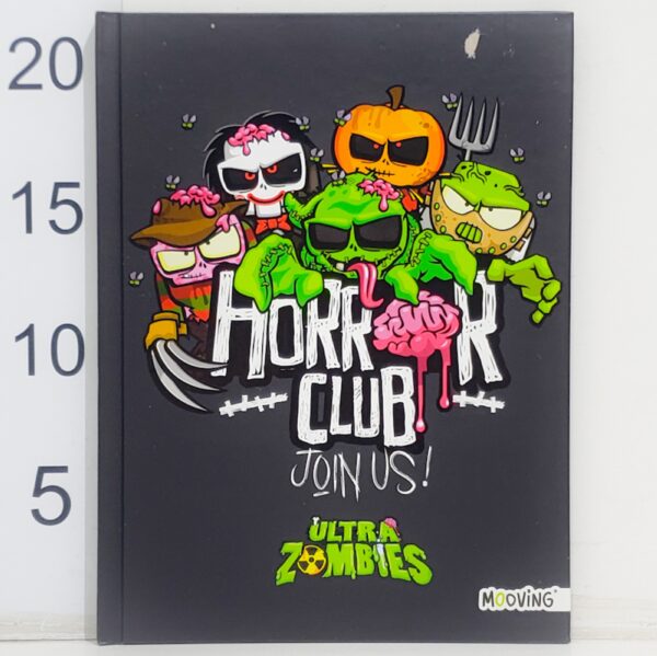 CUADERNO 16X21 T/D UTRAL ZOMBI 48HOJA RAYADA