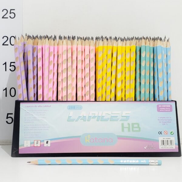 LAPICES C/GOMA COLOR PASTEL HB x unidad
