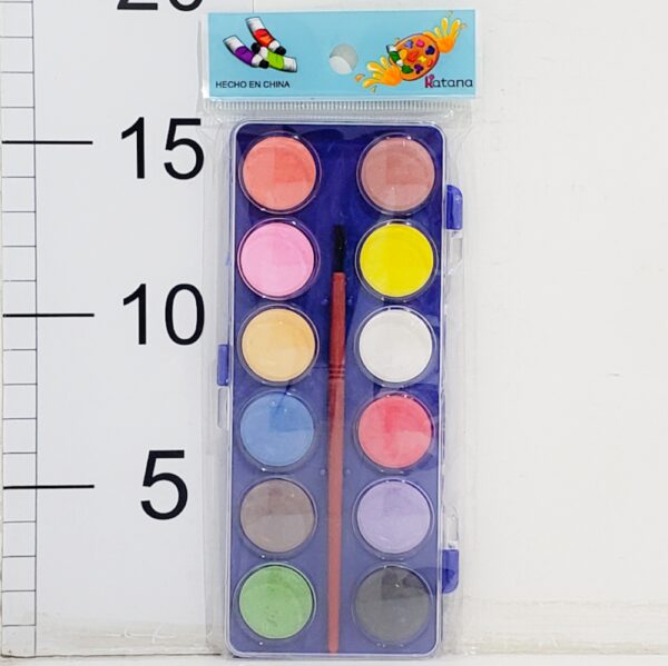 ACUARELAS C/PINCEL X12 COLORES ESTUCHE