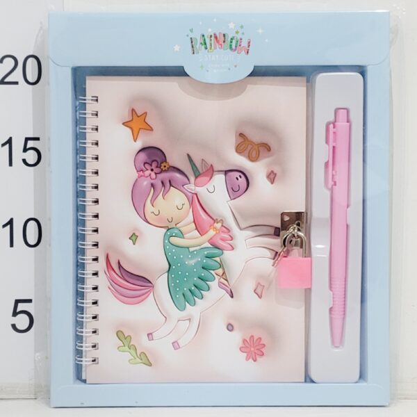 Diario Intimo Candado+lapicera 20x23