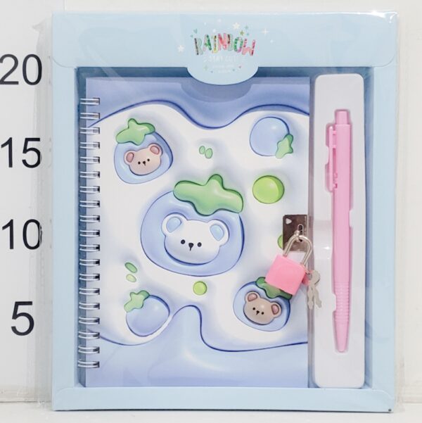 Diario Intimo Candado+lapicera 20x23