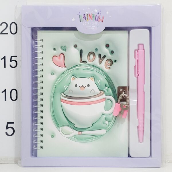 Diario Intimo Candado+lapicera 20x23