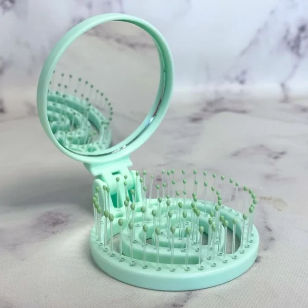 CEPILLO DE PELO INFANTIL PLEGABLE CON ESPEJO - Imagen 2