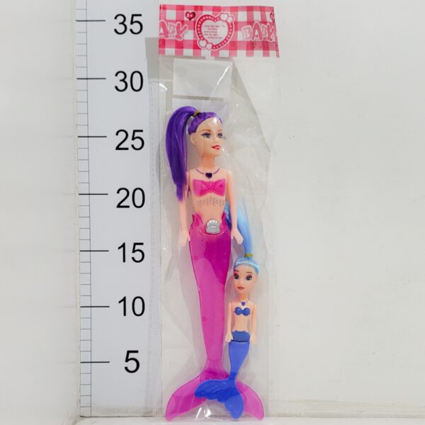 MUÑECASIRENA 27CM C/MUÑECA MINI 14CM