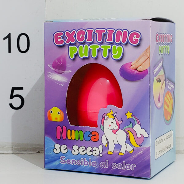 Exciting Putty Sensoble Al Calor Huevo Grande En Caja