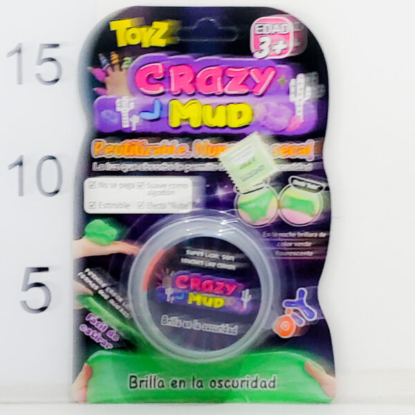 Crazy Mud Brilla En La Oscuridad Lata En Blister
