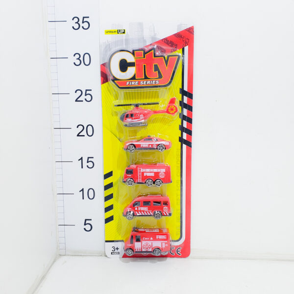 Vehiculos Bomberos City X5 En Blister