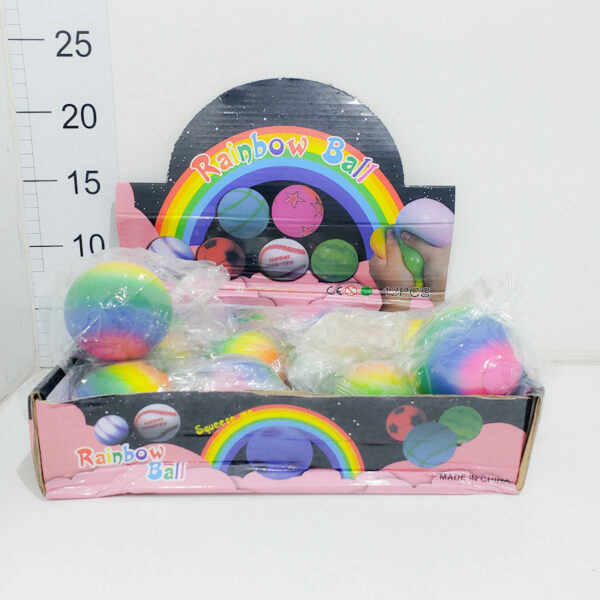 Squeeze Ball Rainbow 6cm
