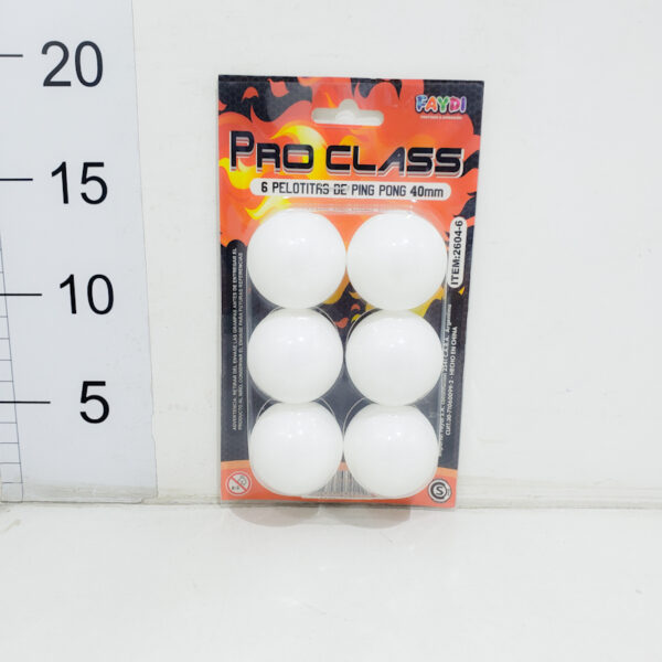Pelota De Ping Pong X6 Blister