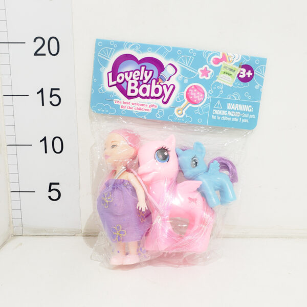 Unicornio Con Muneca - En Bolsa