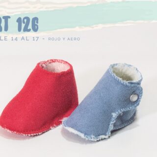 Pantuflita Corderito Celeste Talle 14