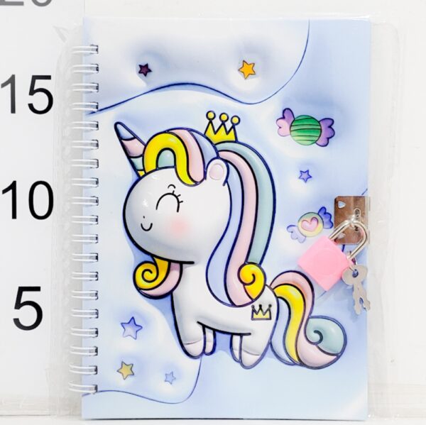 Diario En Bolsa 13x18 UNICORNIO