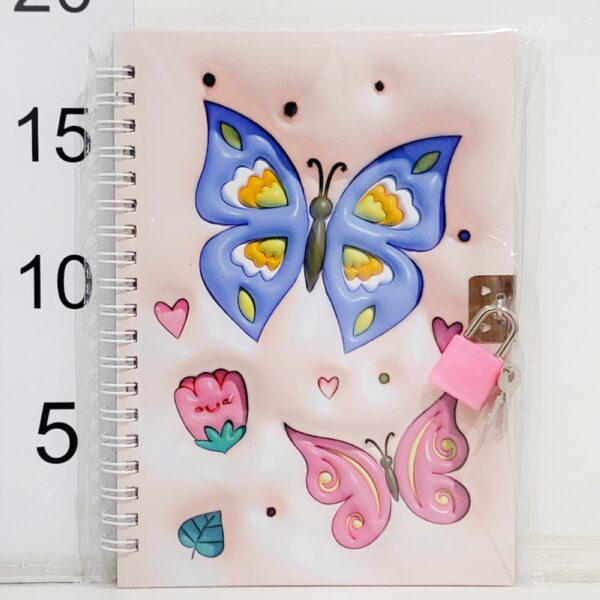 Diario En Bolsa 13x18 MARIPOSAS