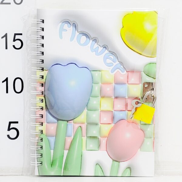 Diario En Bolsa 13x18 FLOWER