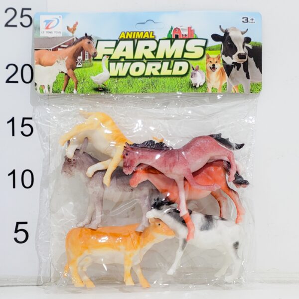 ANIMALES DE GRANJA X6 EN BOLSA
