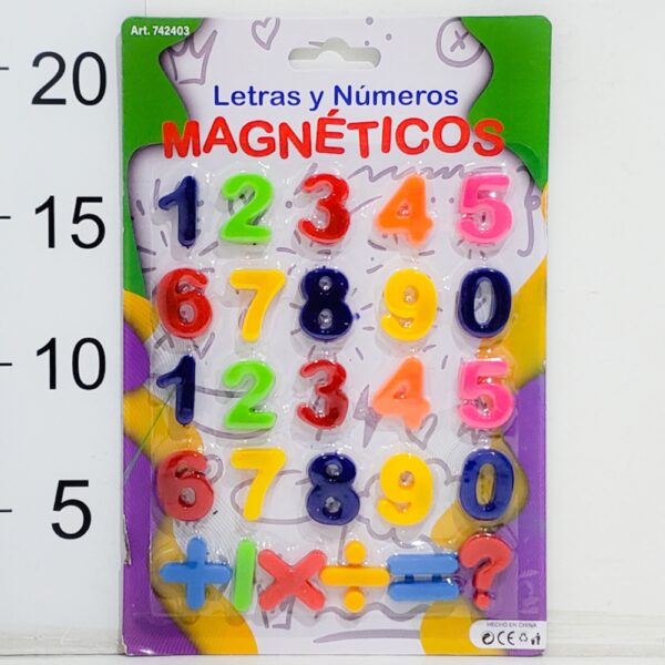 NUMEROS MAGNETICOS X20 BLISTER