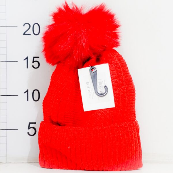 Gorro Tejido Con Pompom Niño