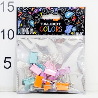 Doble Clip Talbot 19mm Surtido Colore Ep X12