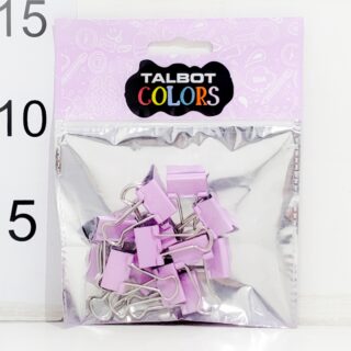 Doble Clip Talbot 19mm Violeta Ep X12u