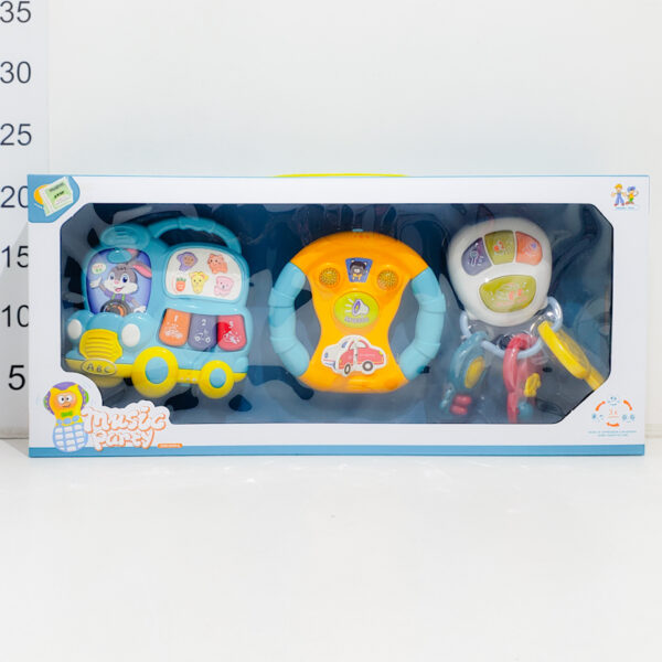 Juego Didactico Autobus, Volante Y Llaves En Caja Exhibidora